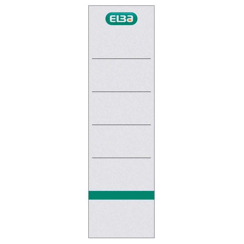 ELBA Einsteck-Rückenschilder weiß für 8,0 cm Rückenbreite - 10 Stück ELBA Einsteck-Rückenschilder weiß für 8,0 cm Rückenbreite - 10 Stück von Elba