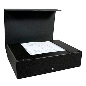 ELBA Heftbox 8,5 cm schwarz marmoriert von Elba
