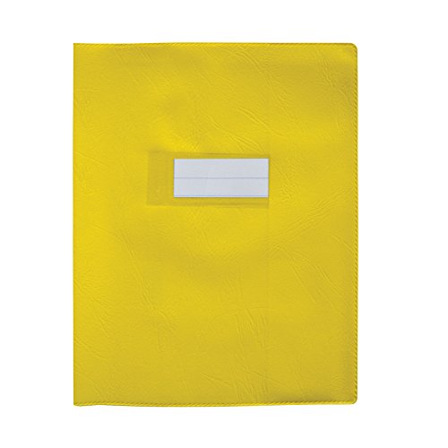 ELBA Lamm 25 Stück Buchschoner PVC blickdicht Ultra strapazierfähig 17 x 22 cm, gelb von Elba