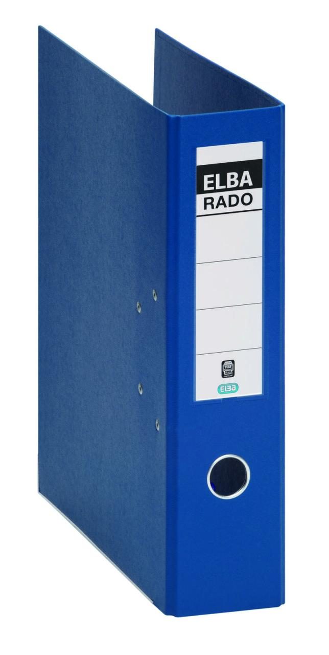 ELBA Ordner Rückenbreite 8 cm DIN A4 Kunststoff blau von Elba