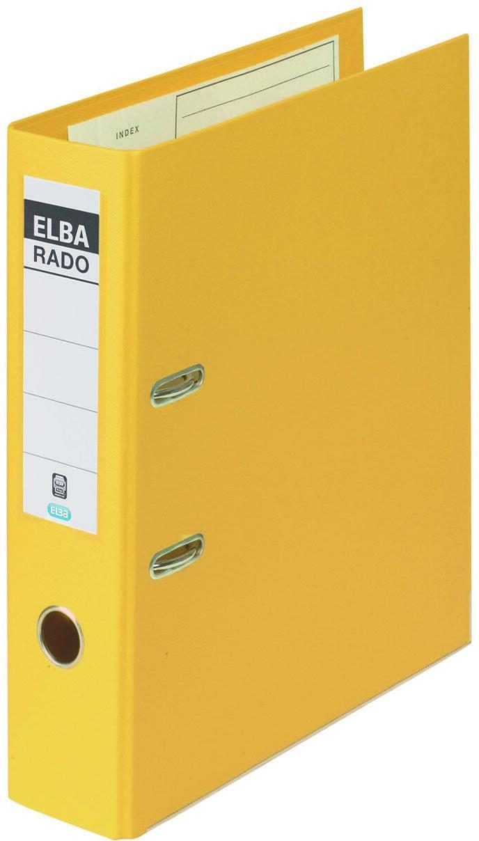 ELBA Ordner Rückenbreite 8 cm DIN A4 Kunststoff gelb von Elba