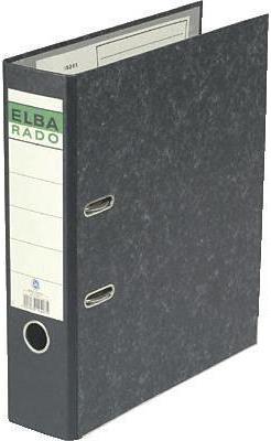 ELBA Ordner ELBArado 100081018 DIN A4 80mm Pappe schwarz (100081018) von Elba