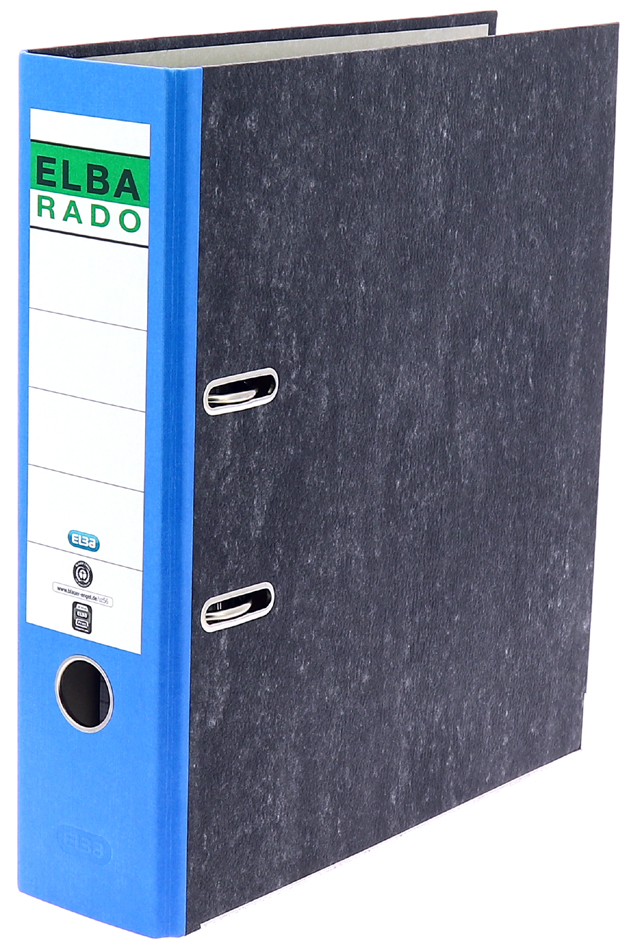 ELBA Ordner rado Wolkenmarmor, Rückenbreite: 80 mm, blau ELBA Ordner rado Wolkenmarmor, Rückenbreite: 80 mm, blau von Elba