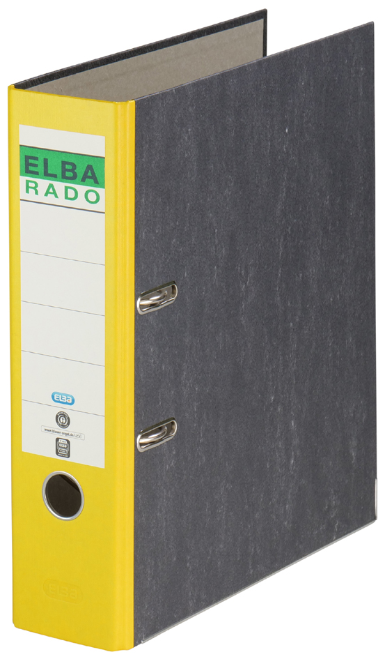 ELBA Ordner rado Wolkenmarmor, Rückenbreite: 80 mm, gelb ELBA Ordner rado Wolkenmarmor, Rückenbreite: 80 mm, gelb von Elba