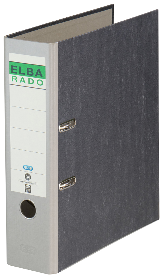 ELBA Ordner rado Wolkenmarmor, Rückenbreite: 80 mm, grau ELBA Ordner rado Wolkenmarmor, Rückenbreite: 80 mm, grau von Elba
