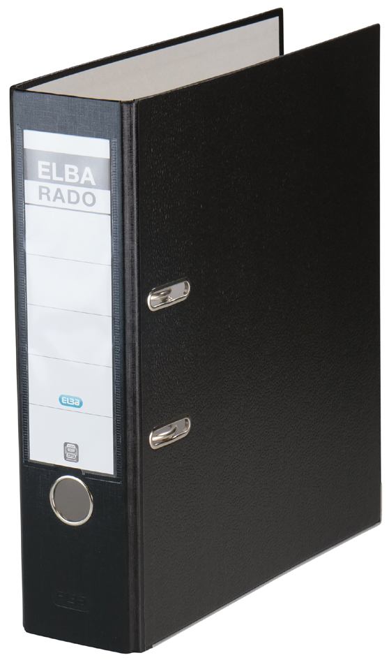 ELBA Ordner rado brillant, Rückenbreite: 80 mm, schwarz von Elba