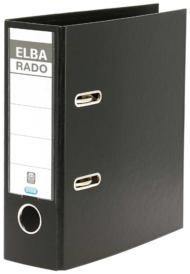 ELBA Ordner rado plast - DIN A5 hoch, Rückenbr.: 75 mm, sw von Elba