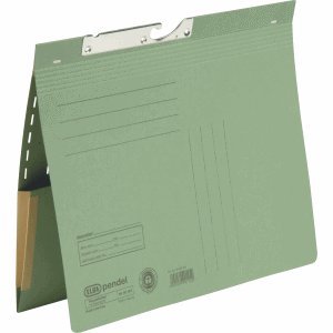 ELBA Pendelhefter mit Tasche, DIN A4, Manilakarton, gr n von Elba