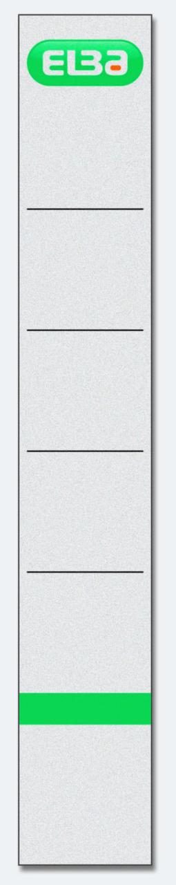 ELBA Einsteck-Rückenschilder 30,0 x 190,0 mm ELBA Einsteck-Rückenschilder 30,0 x 190,0 mm von Elba