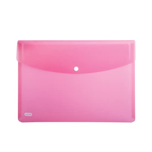 ELBA Urban Brieftaschen DIN A5, aus Kunststoff, transparent, pink, 5er Pack von Elba