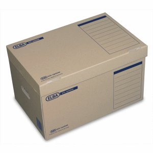 Elba 10 x Archiv-Box -Schachtel tric System 520x317x350mm Wellpappe naturbraun von Elba
