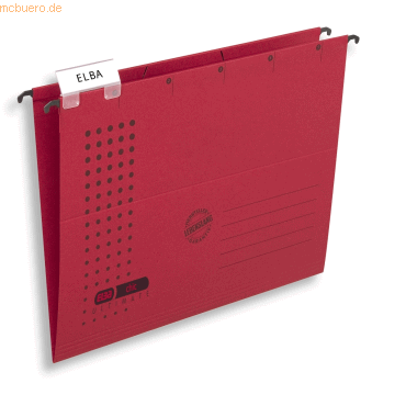 Elba Hängemappe chic A4 230g/qm Karton rot VE=5 Stück Elba Hängemappe chic A4 230g/qm Karton rot VE=5 Stück von Elba