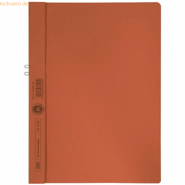 Elba Klemmmappe Manilakarton (RC) 250 g/qm für 10 Blatt A4 orange von Elba