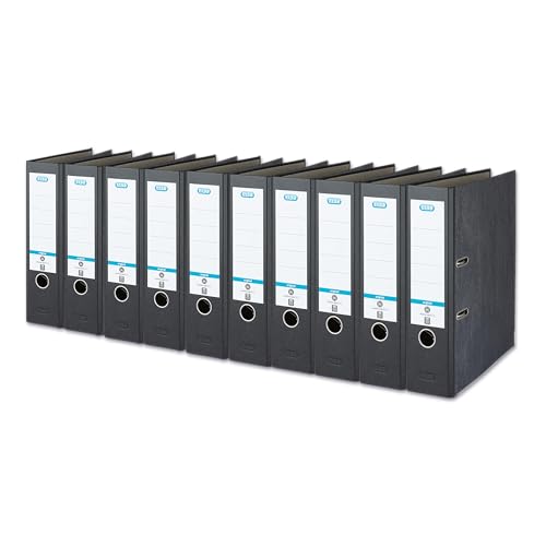 Elba Ordner A4, Smart Original Wolkenmarmor, 8 cm breit, schwarz, 10 Stück Elba Ordner A4, Smart Original Wolkenmarmor, 8 cm breit, schwarz, 10 Stück von Elba