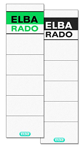 Elba Ordner Rückenschild, 8 cm breit, Recyclingkarton, 10 Stück Elba Ordner Rückenschild, 8 cm breit, Recyclingkarton, 10 Stück von Elba