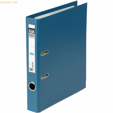 5 x Elba Ordner rado Plast A4 PVC 50mm schmal blau 5 x Elba Ordner rado Plast A4 PVC 50mm schmal blau von Elba