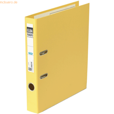 5 x Elba Ordner rado Plast A4 PVC 50mm schmal gelb 5 x Elba Ordner rado Plast A4 PVC 50mm schmal gelb von Elba