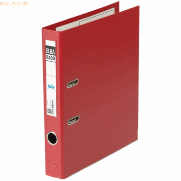 5 x Elba Ordner rado Plast A4 PVC 50mm schmal rot 5 x Elba Ordner rado Plast A4 PVC 50mm schmal rot von Elba