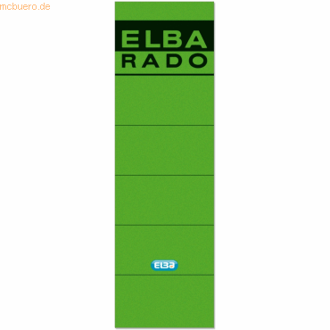 Elba Ordnerrückenschild für Elba selbstklebend kurz/breit VE=10 Stück von Elba