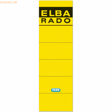 Elba Ordnerrückenschild für Elba selbstklebend kurz/breit VE=10 Stück von Elba