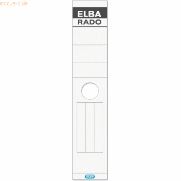 Elba Ordnerrückenschild rado für Hängeordner lang/breit 10 Stück Elba Ordnerrückenschild rado für Hängeordner lang/breit 10 Stück von Elba