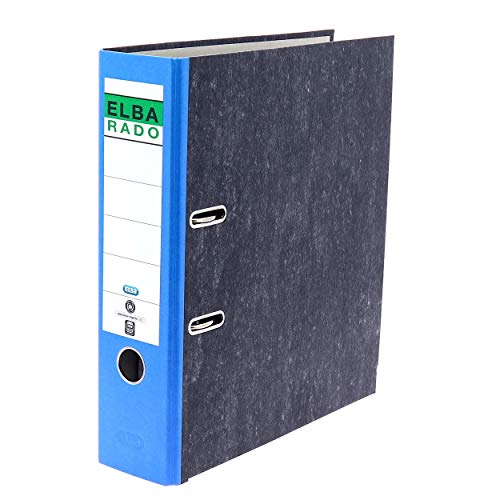 Elba Recycling-Ordner A4, Rado Wolkenmarmor, 8 cm breit, blau, 1 Stück Elba Recycling-Ordner A4, Rado Wolkenmarmor, 8 cm breit, blau, 1 Stück von Elba