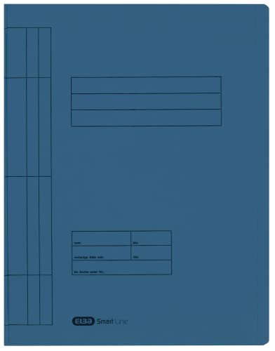Elba Schnellhefter A4 Pappe, Smart Line, aus Manila-Karton, blau, 100 Stück von Elba