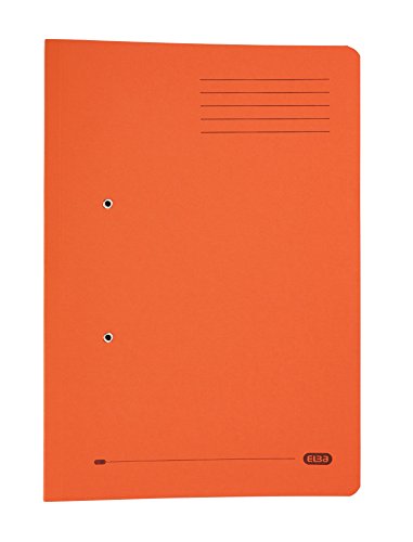 Elba Stratford Spring File Transfer mit dem Pocket-Recycling 315gsm 32mm Foolscap Orange Ref. 30116 [Pack 25] von Elba