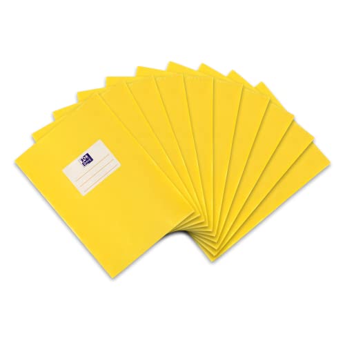 Oxford Heftumschlag A5, Bast, mit Beschriftungsetikett, gelb, 10 Stück von Elba