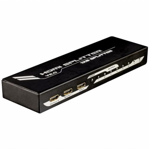 Elcart 421255700 1x8 HDMI Splitter, 280mm x 145mm x 34mm Elcart 421255700 1x8 HDMI Splitter, 280mm x 145mm x 34mm von Elcart