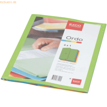 10 x Elco Organisationsmappe Ordo forte 320 g/qm A4 4 Farben gemischt 10 x Elco Organisationsmappe Ordo forte 320 g/qm A4 4 Farben gemischt von Elco