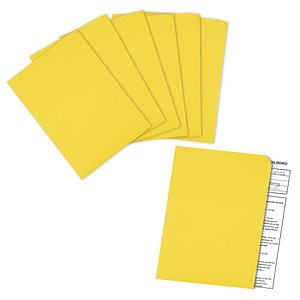 100 ELCO Sichthüllen Ordo discreta DIN A4 gelb glatt 120 g/qm von Elco