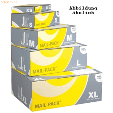 20 x Elco Versandfaltschachtel Mail-Pack M 325x240x105mm grau/gelb von Elco
