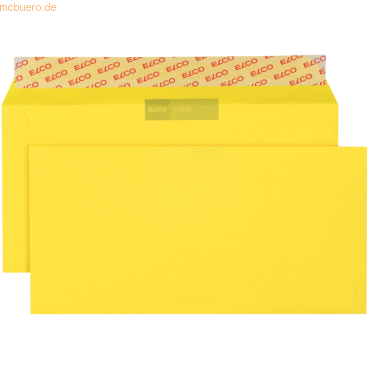 Elco Briefumschläge Color intensiv-gelb Haftklebung 100 g/qm VE=250 St von Elco