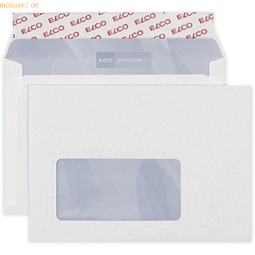 Elco Briefumschläge Office Box C6 hochweiß Haftklebung Fenster links I Elco Briefumschläge Office Box C6 hochweiß Haftklebung Fenster links I von Elco