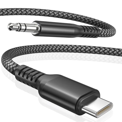 Elebase USB C auf 3.5mm Aux Kabel 1.2M Typ-C Audio Klinkenkabel USB Typ C auf 3.5mm Klinke Aux Kabel für iPad 10th,Air 5 2020 Mini 6 Generazione Samsung Galaxy A13 A21 A22 A23 A31 A32 A33 A41 A42 A52 von Elebase