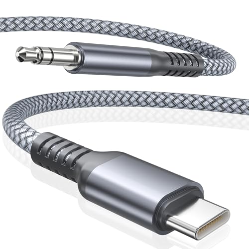Elebase für iPhone 16 16e USB C Aux Kabel 1.2M,Typ C 3.5mm Klinke Audio Adapter Hilfsmittel kabel für Auto,Apple iPhone 15 Pro Max Plus,iPad 10,Air 4 5 Mini 6,Samsung Galaxy S25 S24 S23,Kindle Fire HD Elebase für iPhone 16 16e USB C Aux Kabel 1.2M,Typ C 3.5mm Klinke Audio Adapter Hilfsmittel kabel für Auto,Apple iPhone 15 Pro Max Plus,iPad 10,Air 4 5 Mini 6,Samsung Galaxy S25 S24 S23,Kindle Fire HD von Elebase