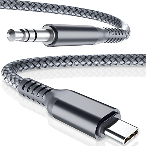 Elebase USB C auf 3.5mm Aux Kabel Typ-C Audio Klinkenkabel USB Typ C auf 3.5mm Klinke Aux Kabel für iPad 10th,Air 4 5 2020 Mini 6 Generazione Samsung Galaxy Z Fold Flip 3 4 M21 M31 M51 M12 M22 M32 M52 von Elebase