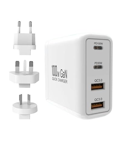 Elebest USB C Ladegerät 100W-GaN III Chip, USB Ladegerät, GaN ladegerät, USB c schnellladegerät, Schnellladefunktion - Netzteil - für iPhone iPad Samsung von Elebest