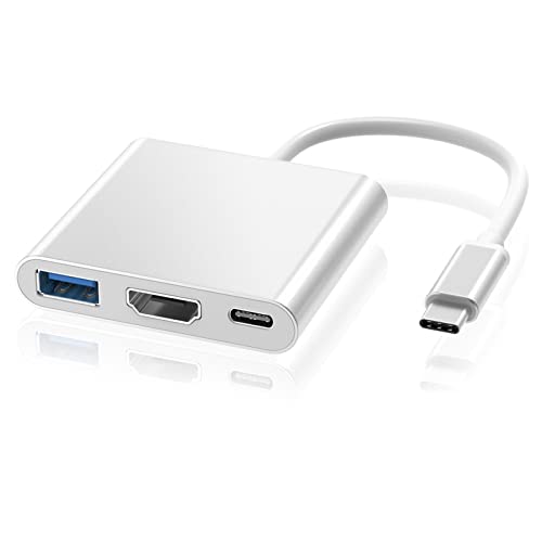 ElecMoga USB C to Hub Adapter 4K, 3 in 1 Multiport Adapter with USB 3.0 + Type C PD Charging Port Hub Compatible with MacBook Pro, Google Chromebook, HP, Samsung S8/S9 and More ElecMoga USB C to Hub Adapter 4K, 3 in 1 Multiport Adapter with USB 3.0 + Type C PD Charging Port Hub Compatible with MacBook Pro, Google Chromebook, HP, Samsung S8/S9 and More von ElecMoga