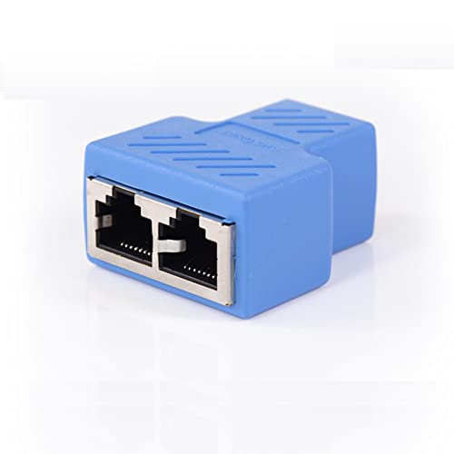 1 Artikel RJ45 1 in 2 Out Konverter STP UTP Cat6 8P8C Buchse auf Buchse Splitter Netzwerk Ethernet Switcher Adapter Stecker Blau von Elecbee