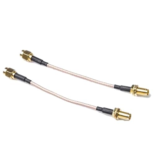 2 Stück RP SMA-Kabel, RP SMA Verlängerungskabel mit RP SMA Stecker auf RP SMA Buchse für Antenne & Mobilfunkantenne von Elecbee