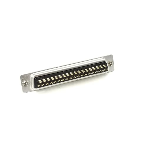 37-polig D sub Standard Typ Zinklegierung D-Sub 37 Pin Stecker Schwarz Isolator Löten Typ für Kabel von Elecbee