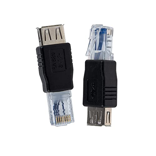 Elecbee 2 STÜCKE USB auf RJ45 Adapter, Buchse USB A zu Stecker Ethernet RJ45 Stecker Adapter Elecbee 2 STÜCKE USB auf RJ45 Adapter, Buchse USB A zu Stecker Ethernet RJ45 Stecker Adapter von Elecbee