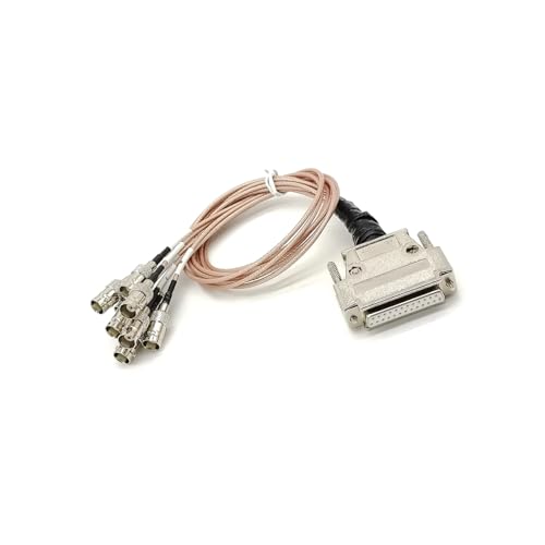 Elecbee D-Sub Stecker 25 Pin Buchse 1 auf 8 BNC Stecker Buchse Gerade Kabel von Elecbee
