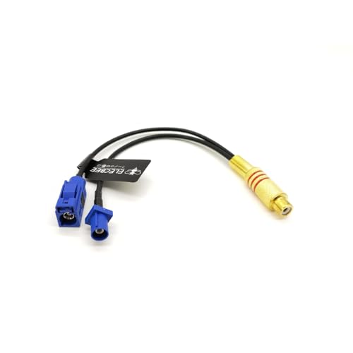 Elecbee Fakra HSD LVDS Kabel Fakra C-Buchse und Stecker auf Cinch-Buchse, RG174, 15 cm für GPS-Antenne von Elecbee