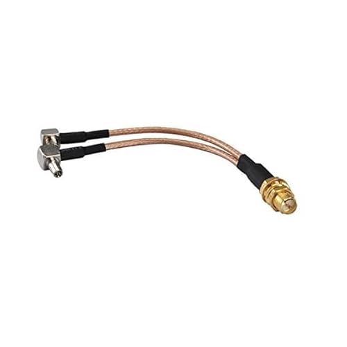 Elecbee Kabel Koaxial RP SMA Bulkhead Buchse auf Dual TS-9 Splitter Combiner Kabel Jumper Pigtail RG316 10cm von Elecbee