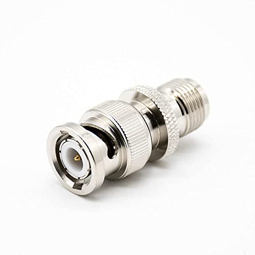 Elecbee TNC zu BNC Adapter männlich zu Buchse gerade Nickel Plating Koaxial-Steckverbinder von Elecbee
