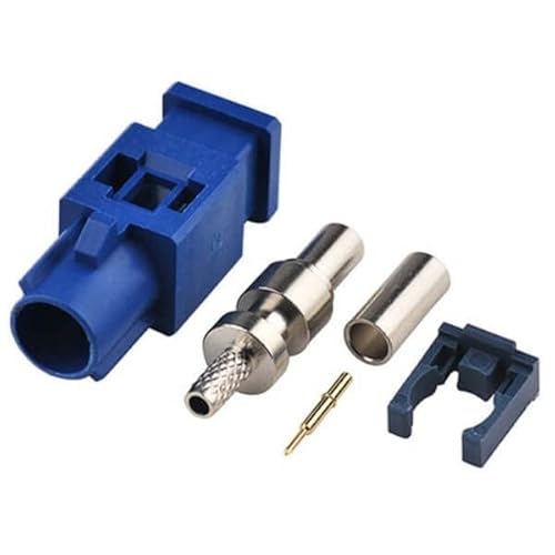 Fakra C Stecker Blau Crimp LötverbindeR-Für Auto GPS Antenne RG316 RG174 Kabel von Elecbee