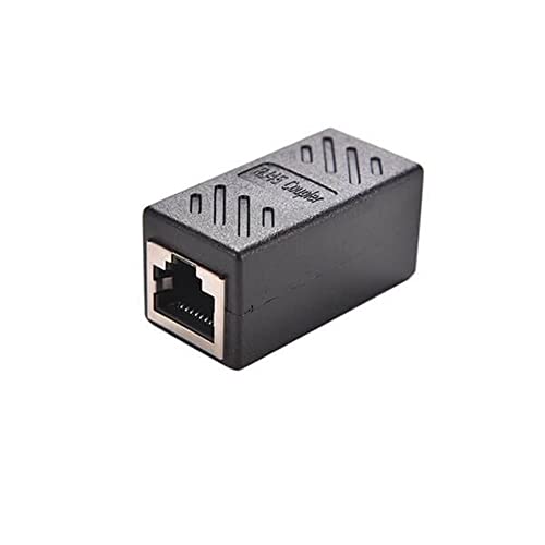 Koppler RJ45 Buchse auf Buchse CAT6 Netzwerk Ethernet LAN Extender Stecker Adapter Koppler Schwarz von Elecbee
